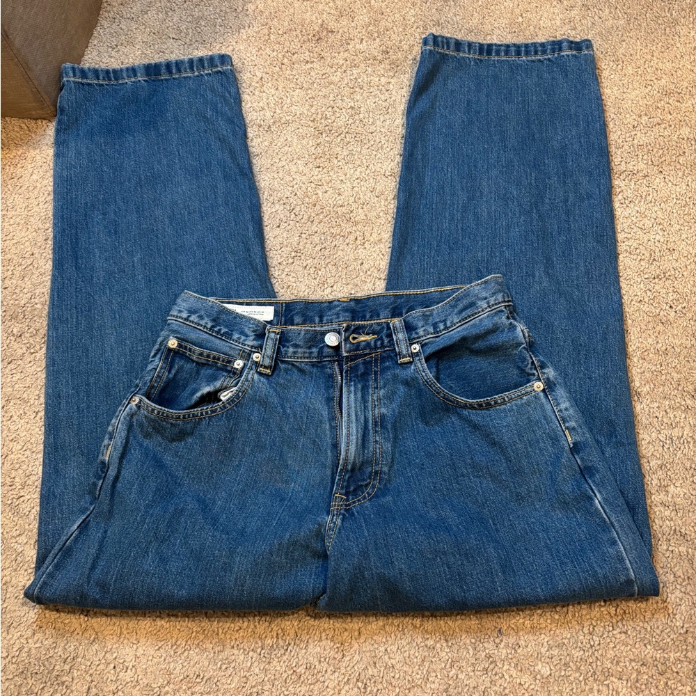 Zara Men's Relaxed Fit Blue Jeans